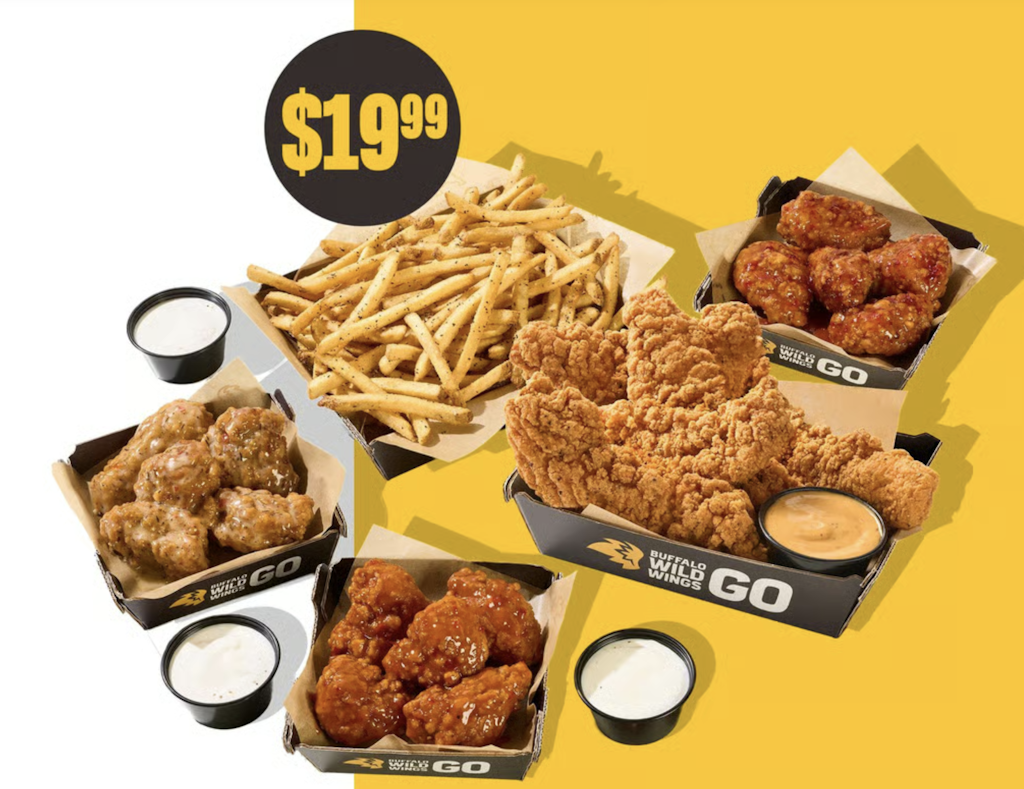 Buffalo Wild Wings Online Bundle: $20 Buffalo Wild Wings Online Bundle: $20