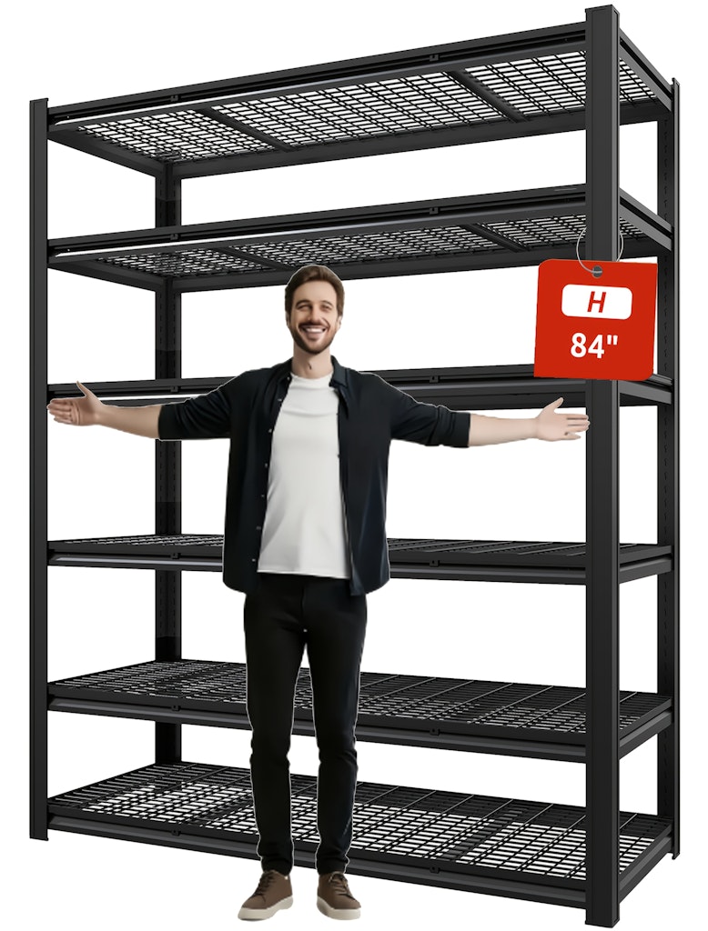 84" Heavy Duty 6-Tier 3,600-lbs. Storage Rack: $134