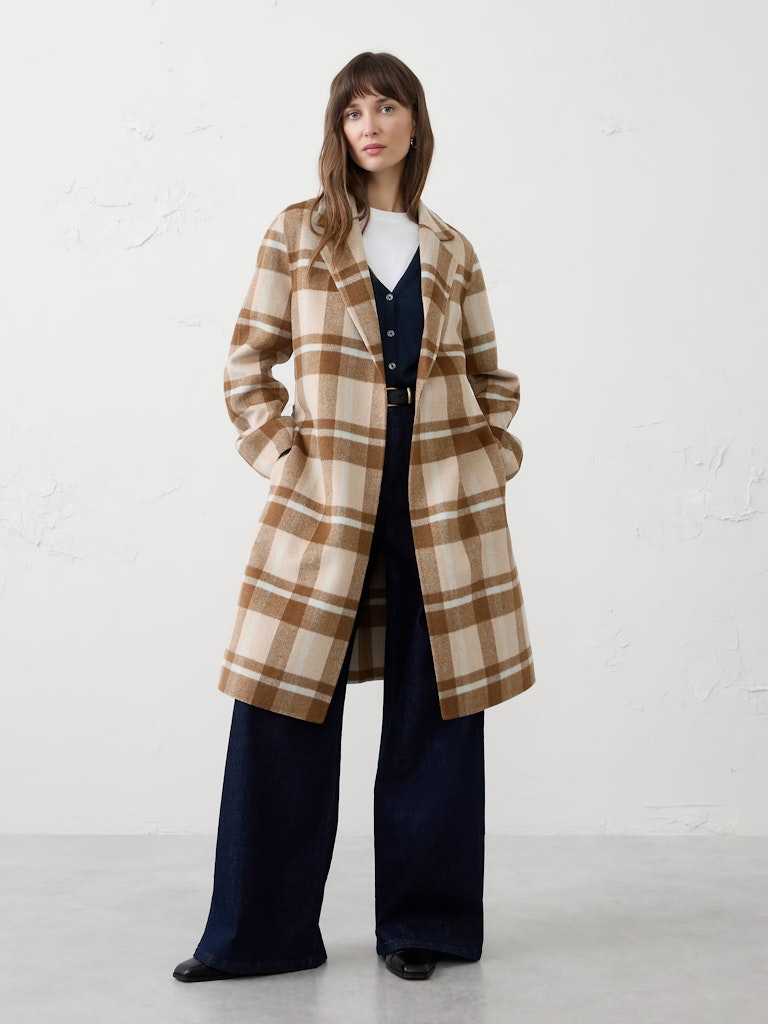 Banana Republic Factory Women's Double Face Tie-Waist Coat: $37