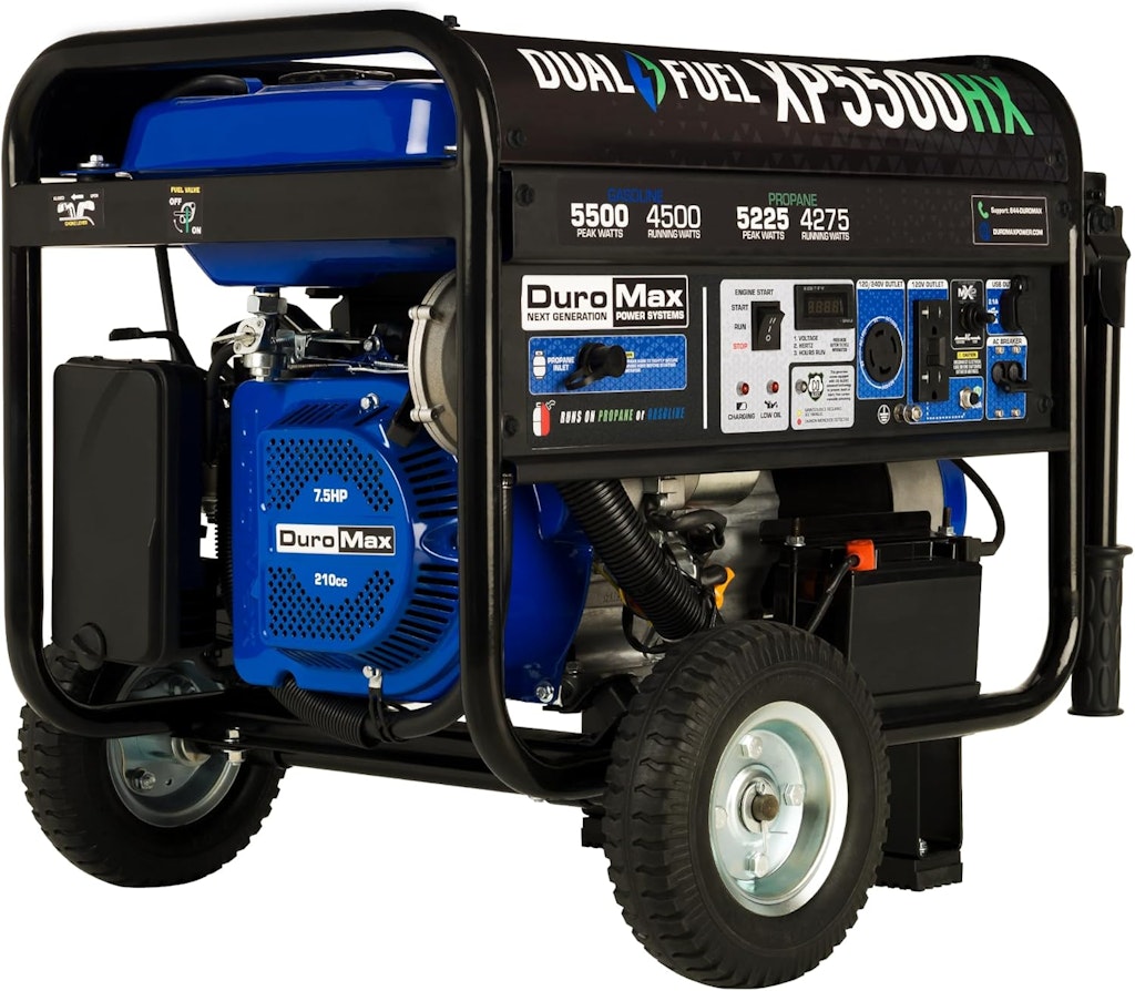 DuroMax XP5500HX 5,500-Watt Dual Fuel Generator: $629