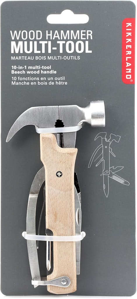 Kikkerland 10-in-1 Wood Hammer Multi-Tool: $17