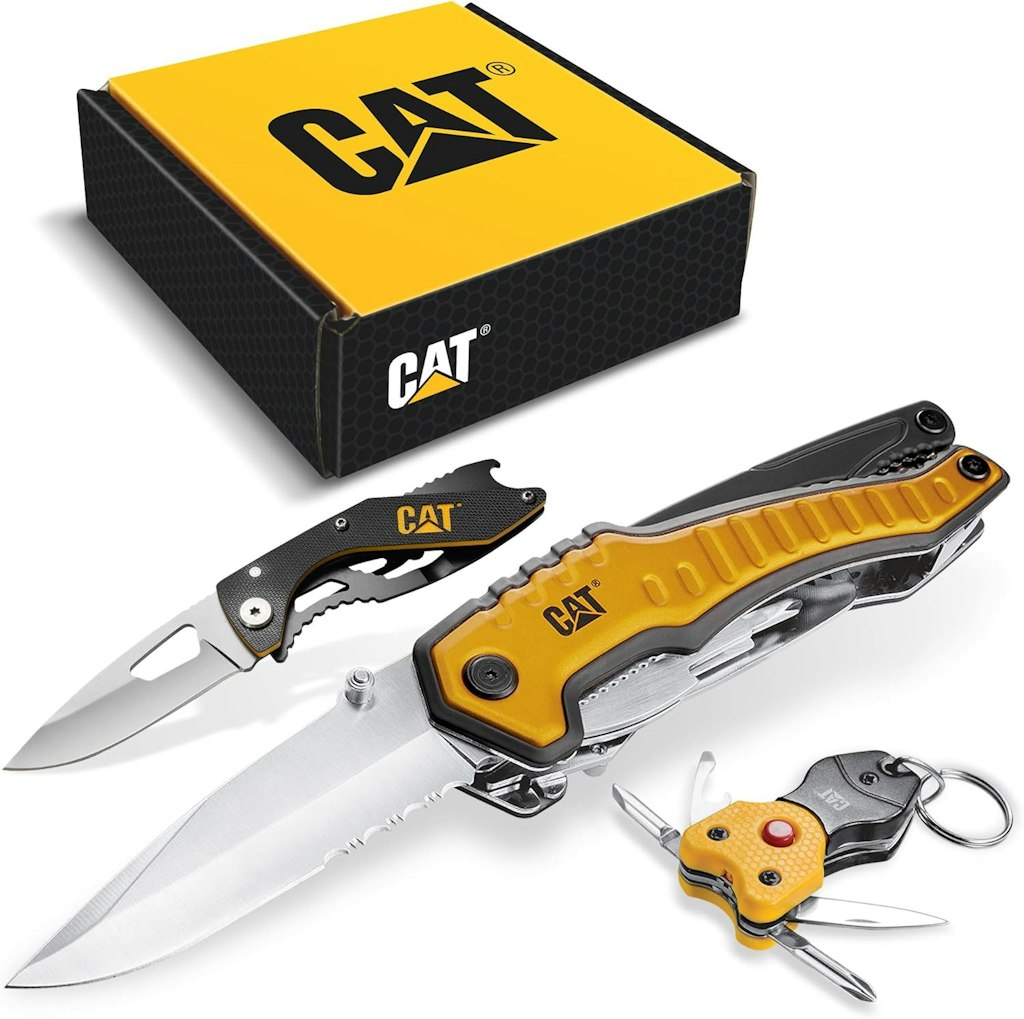 Caterpillar Cat 9-in-1 Multi-Tool, Knife, and Multi-Tool Key Chain Gift Box Set: $30 Caterpillar Cat 9-in-1 Multi-Tool, Knife, and Multi-Tool Key Chain Gift Box Set: $30