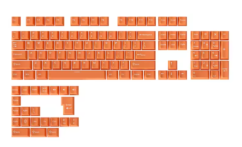 126-Key Doubleshot PBT Mechanical Keyboard Keycaps: $6.09