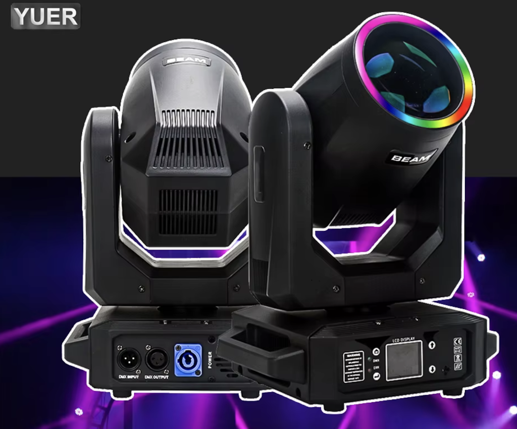 200W LED Moving Head Light W/ Ring Beam: $98 200W LED Moving Head Light W/ Ring Beam: $98