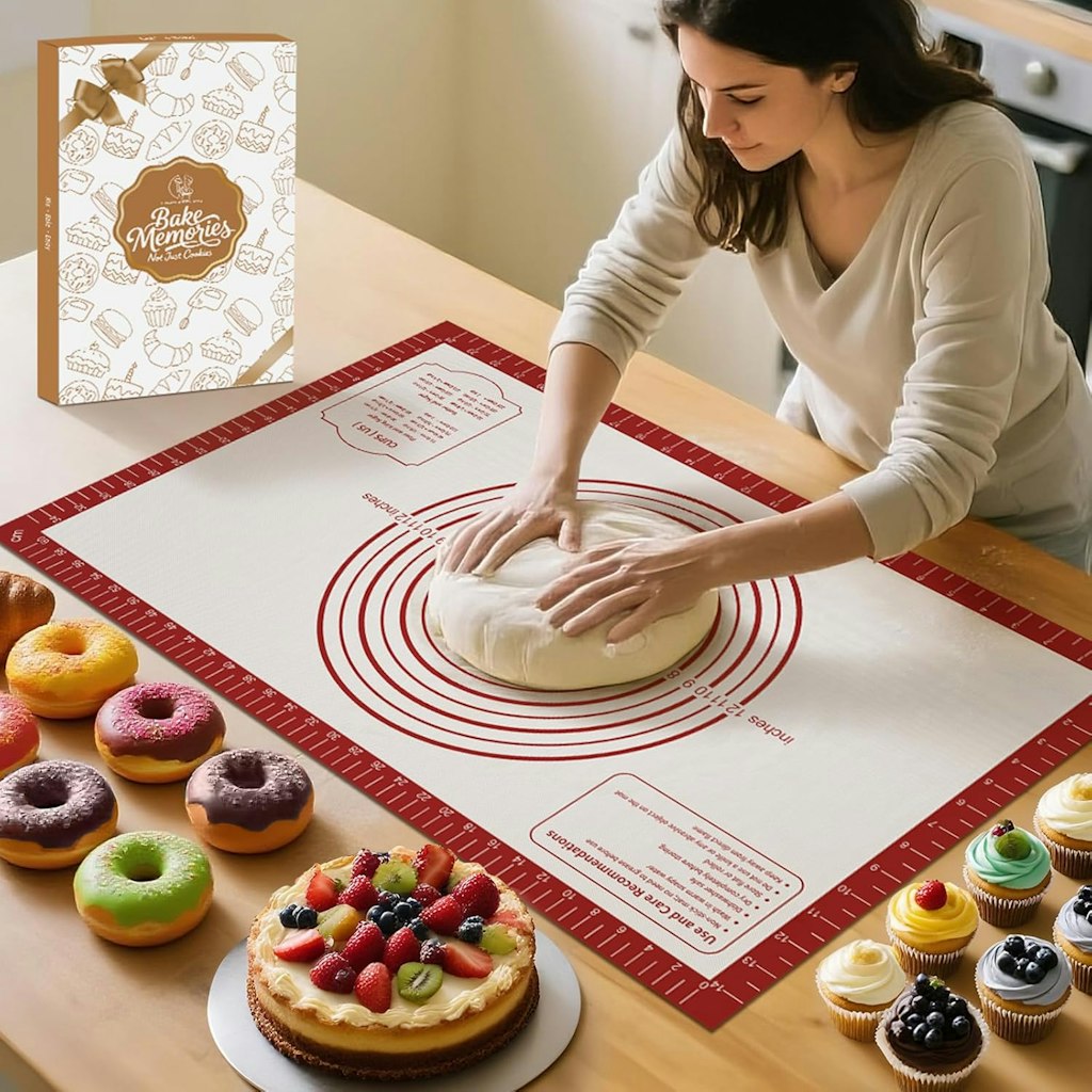 Mimekitchen 26x16" Non-Stick Silicone Baking Mat: $9.99