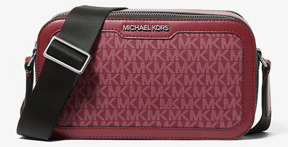 Michael Kors Men's Cooper Signature Logo Crossbody Bag: $65