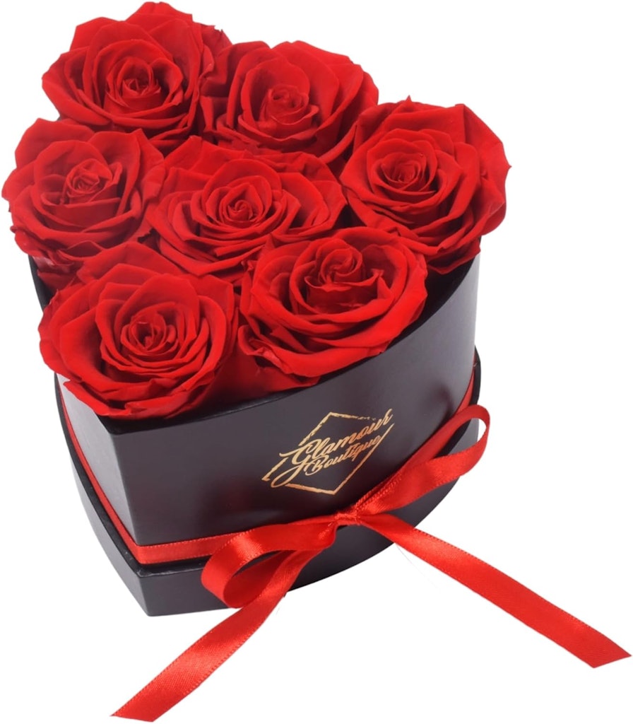 Glamour Boutique Eternal Preserved 7-Rose Heart Box: $19.95