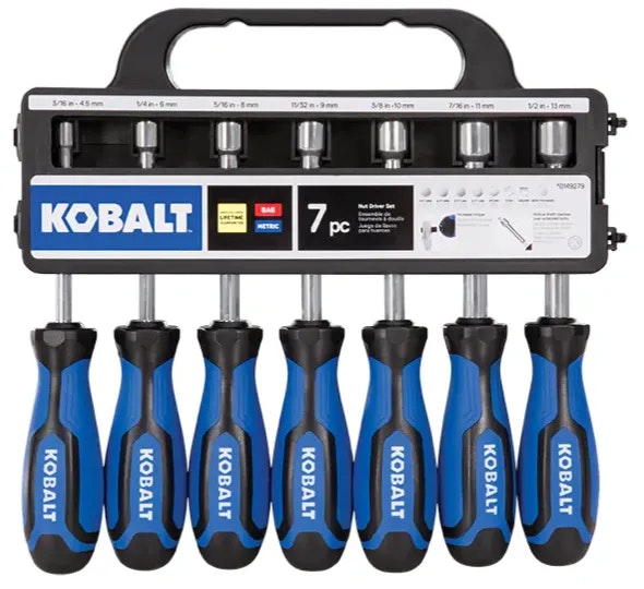 Kobalt 7-Piece Spline Nut Driver Set: $19
