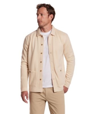 Weatherproof Vintage Men's Pebble Fleece Overshirt Jacket: $23.93