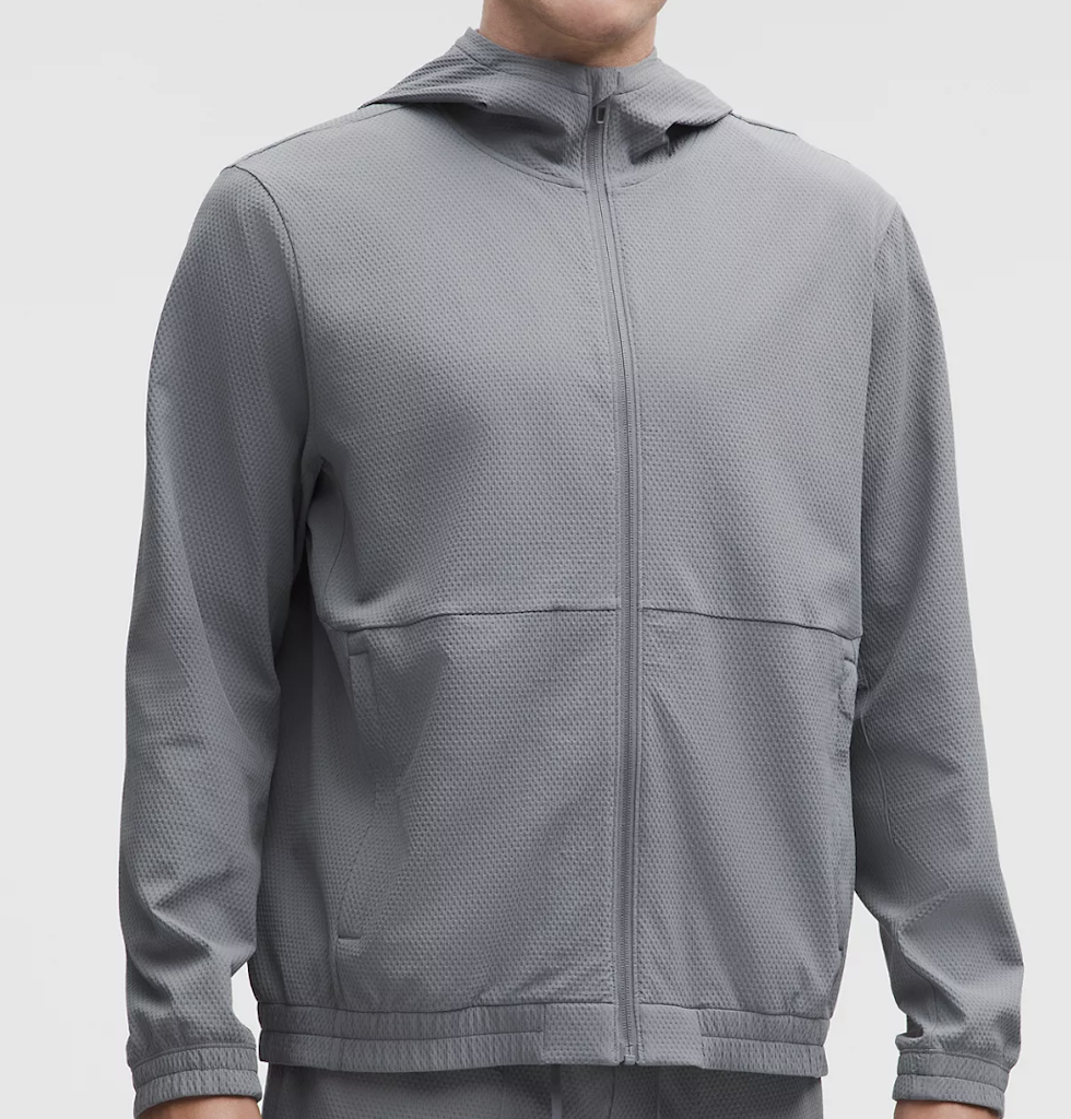 lululemon Men's License to Train Textured Full Zip Jacket: $99