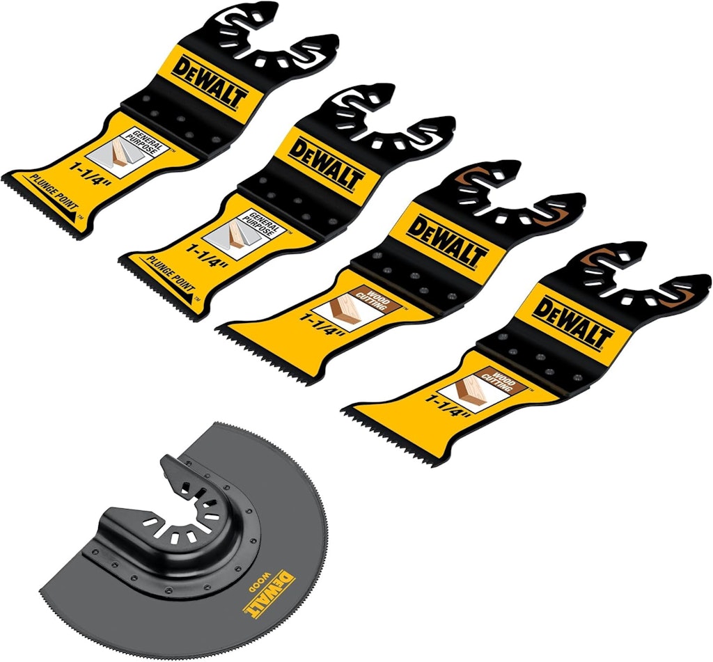 DeWalt 5-Piece OSC General Purpose Assortment Blades: $25 DeWalt 5-Piece OSC General Purpose Assortment Blades: $25