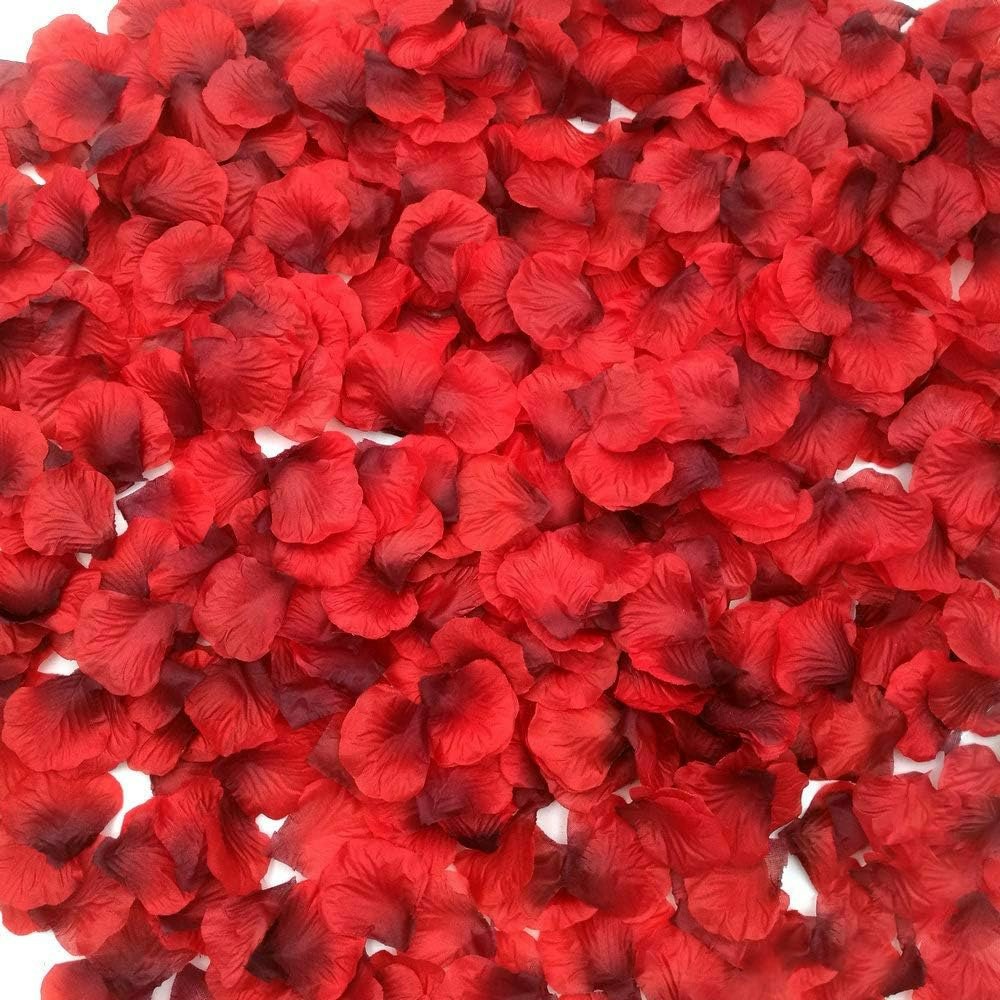 Dark-Red Silk Rose Petals 2200pc Set: $7.99 Dark-Red Silk Rose Petals 2200pc Set: $7.99