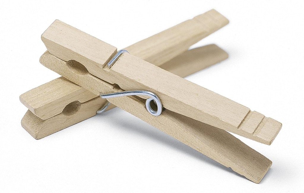 Whitmor Wooden Clothespins 50-Pack: $3.99