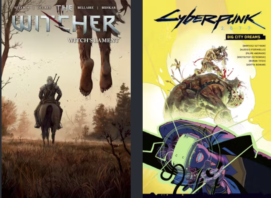 The Witcher and Cyberpunk 28-Item Comic Bundle: $16