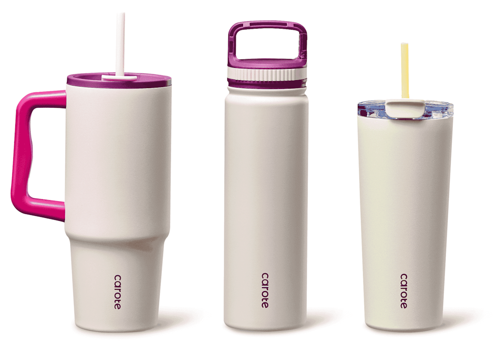 Carote Insulated Stainless Steel Water Bottle 3-Pack: $23