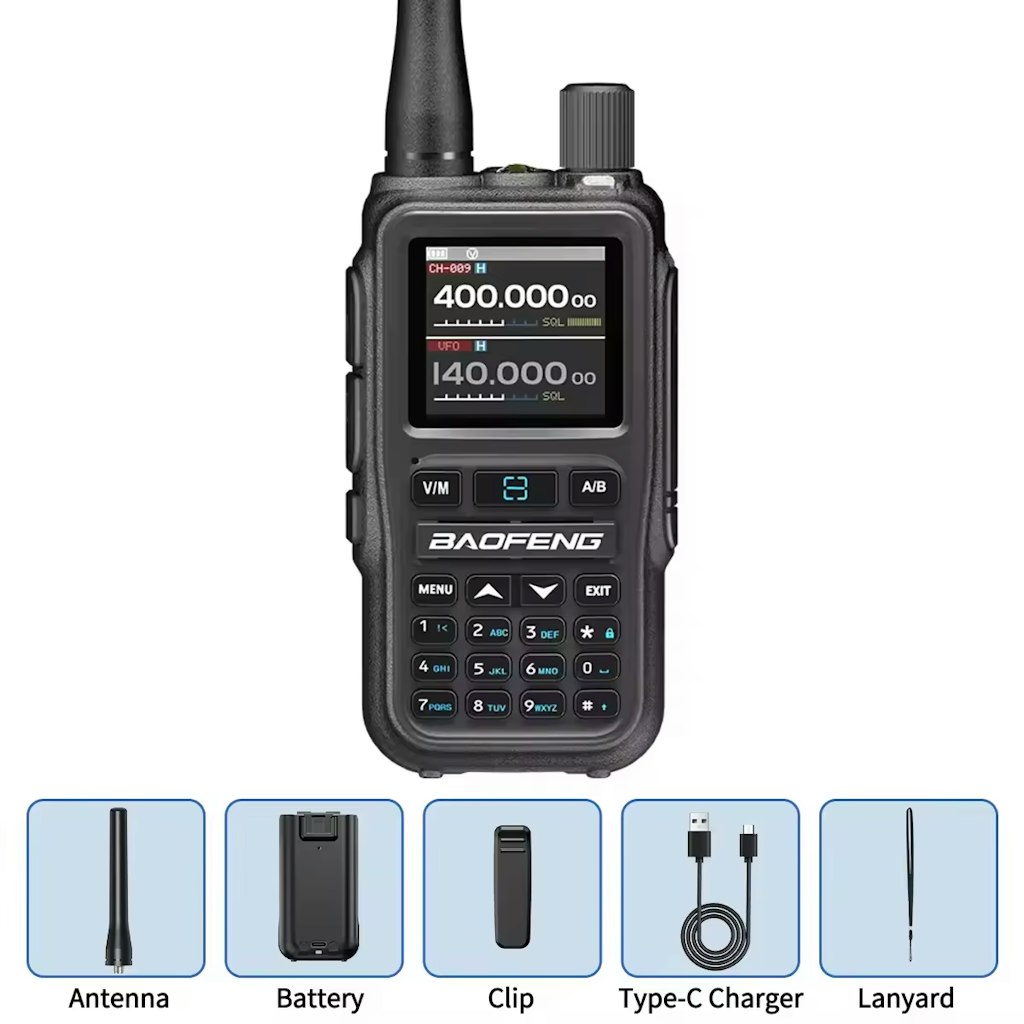 Baofeng UV5R Mini 5W Multi-Band Walkie Talkie: $11.74
