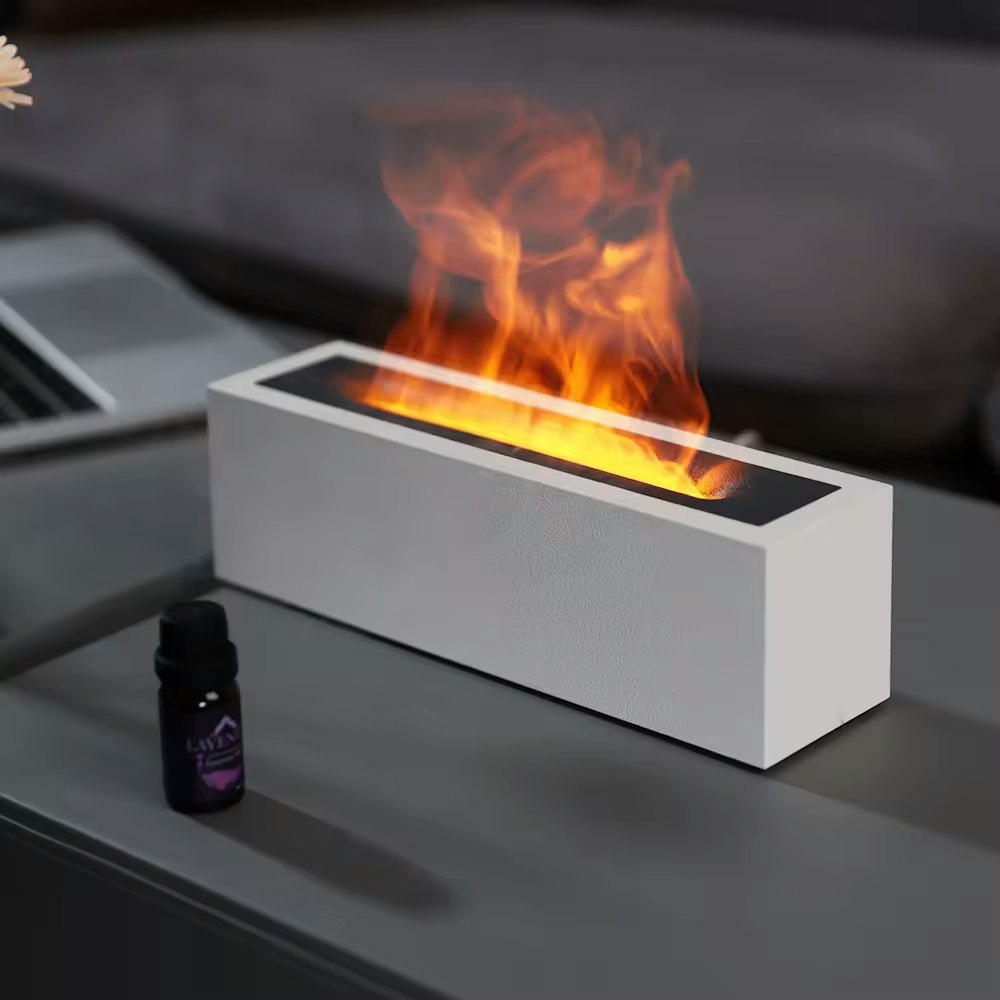 Simulated Flame Humidifier/Aroma Diffuser: $9 Simulated Flame Humidifier/Aroma Diffuser: $9
