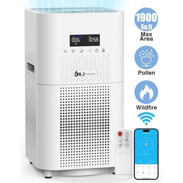 Open-box Dr. J Professional HEPA Smart WiFi Air Purifier: $29 Open-box Dr. J Professional HEPA Smart WiFi Air Purifier: $29