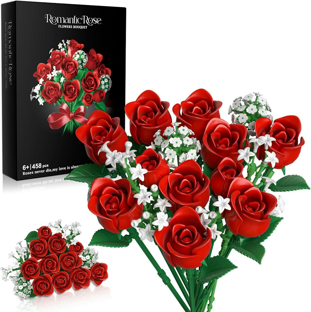 Red Rose Flowers Building Set: $19.99