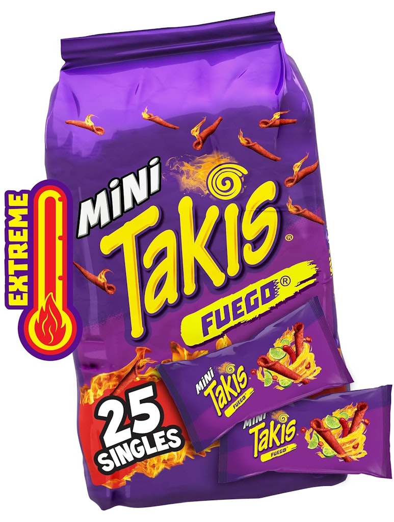 Mini Takis Fuego Crunchy Rolled Tortilla Chips 25-Pack: $9.99