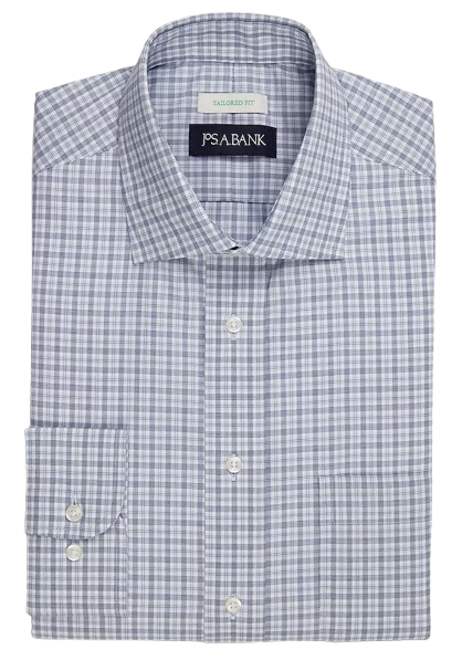 Jos. A. Bank Men's Tailored Fit Plaid Dress Shirt: $14.99