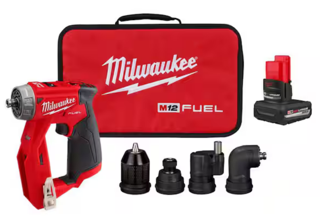 Milwaukee M12 FUEL 12V Lithium-Ion Brushless Cordless 4-in-1 3/8" Drill Driver w/ 5.0 Ah Battery Pack: $160 Milwaukee M12 FUEL 12V Lithium-Ion Brushless Cordless 4-in-1 3/8" Drill Driver w/ 5.0 Ah Battery Pack: $160