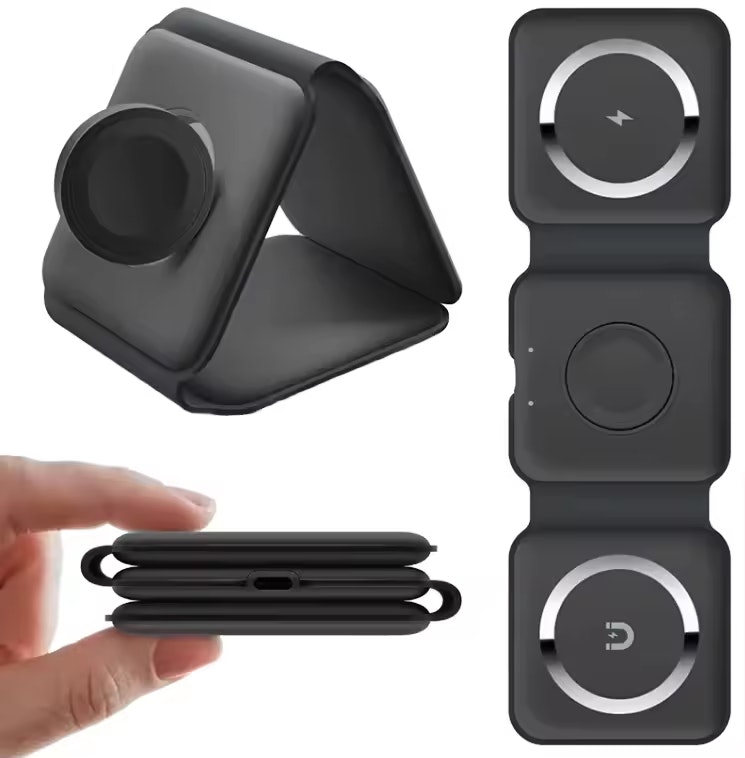 15W 3-in-1 Portable Wireless Charger: $3.45