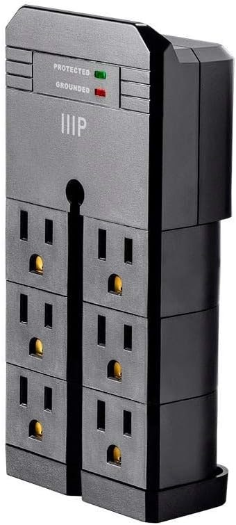 Monoprice 6-Outlet Rotating Surge Protector: $15 Monoprice 6-Outlet Rotating Surge Protector: $15