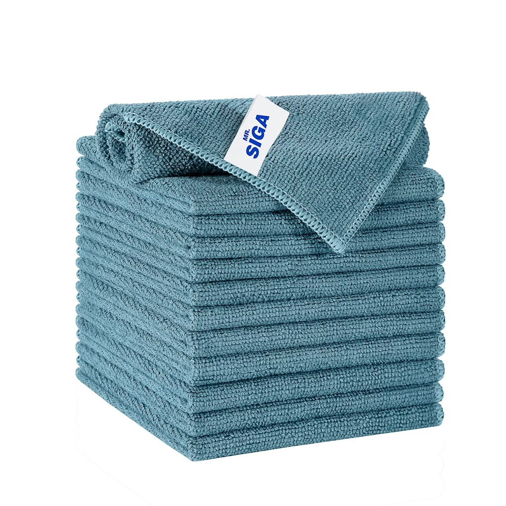 Mr. Siga 11.8" x 11.8" Microfiber Cleaning Cloth 12-Pack: $8.90 Mr. Siga 11.8" x 11.8" Microfiber Cleaning Cloth 12-Pack: $8.90