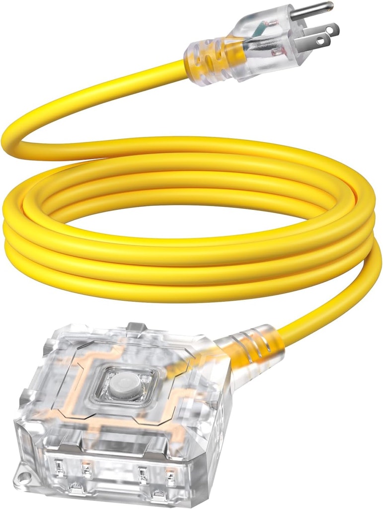 10-Foot 6-Outlet Heavy Duty Outdoor Extension Cord: $17.99 10-Foot 6-Outlet Heavy Duty Outdoor Extension Cord: $17.99