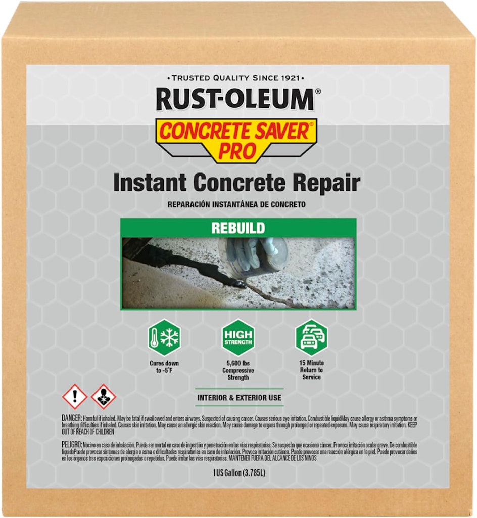 Rust-Oleum 1-Gallon Concrete Saver Pro Instant Concrete Repair: $120 Rust-Oleum 1-Gallon Concrete Saver Pro Instant Concrete Repair: $120
