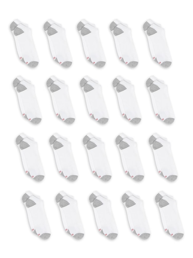 Hanes Men's Lightweight Comfort Super Value No Show Socks 20-Pack: $14 Hanes Men's Lightweight Comfort Super Value No Show Socks 20-Pack: $14