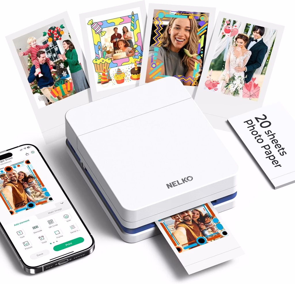 Nelko 2" x 3" Portable Photo Printer: $49.99
