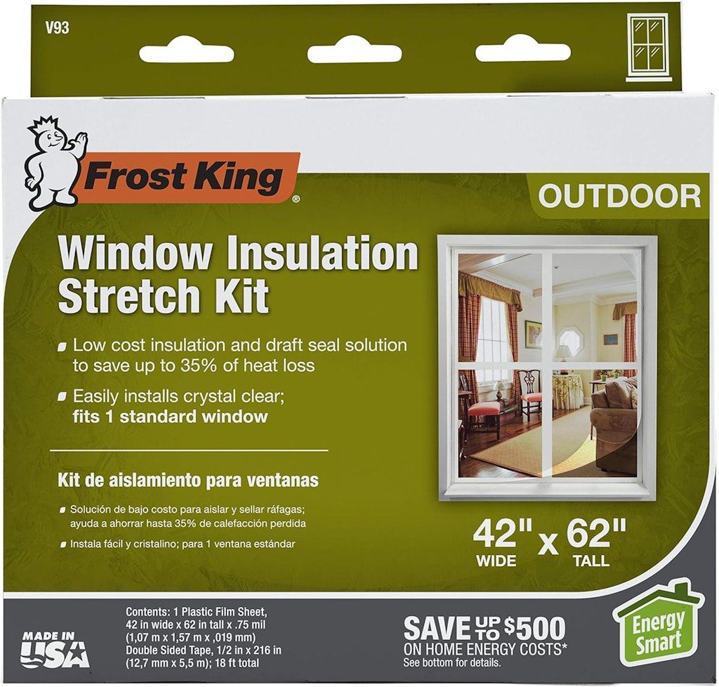 Frost King 42" x 62" Window Insulation Stretch Kit: $6