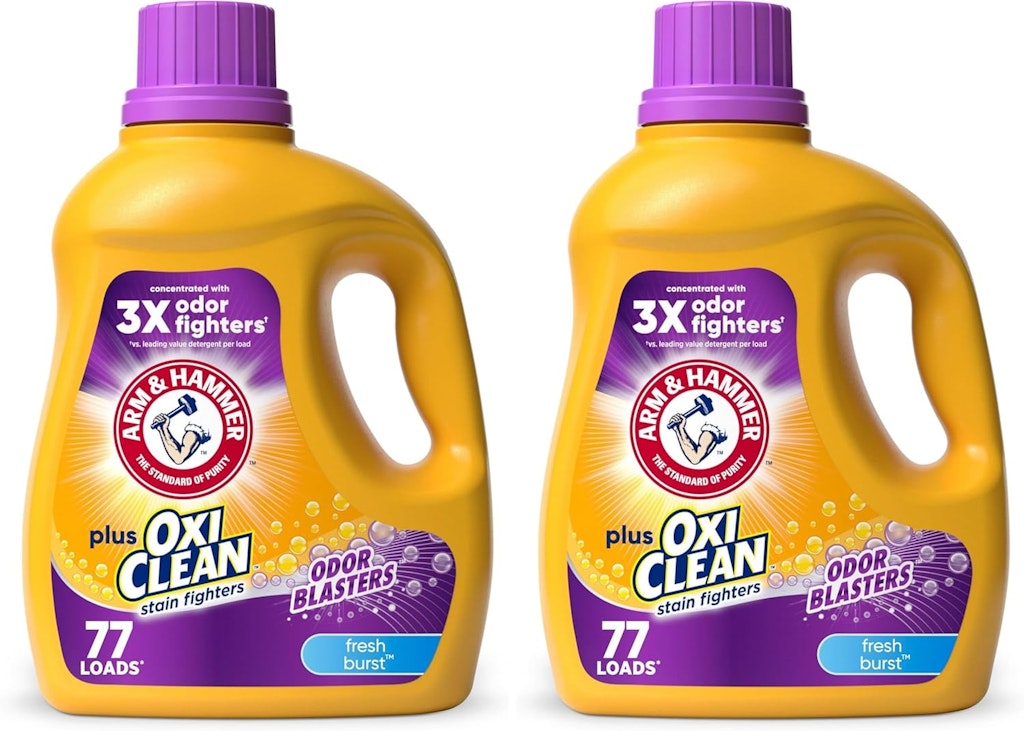 Arm & Hammer OxiClean 100.5-fl. oz. Detergent 2-Pack: $9.77 w/ Sub & Save Arm & Hammer OxiClean 100.5-fl. oz. Detergent 2-Pack: $9.77 w/ Sub & Save
