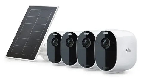 Arlo 2nd-Gen Essentials Wireless 4-Camera + Solar Panel Kit: $119