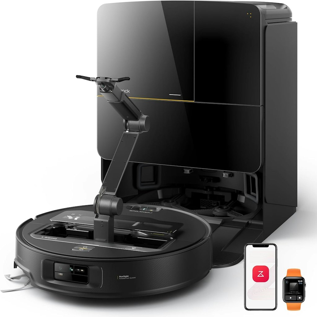 Roborock Saros Z70 Black 22,000Pa Robot Vacuum and Mop: $1,300