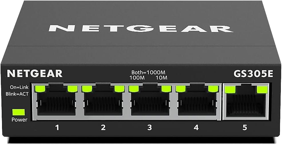 Netgear 5-Port Gigabit Smart Managed Plus Switch: $19 Netgear 5-Port Gigabit Smart Managed Plus Switch: $19