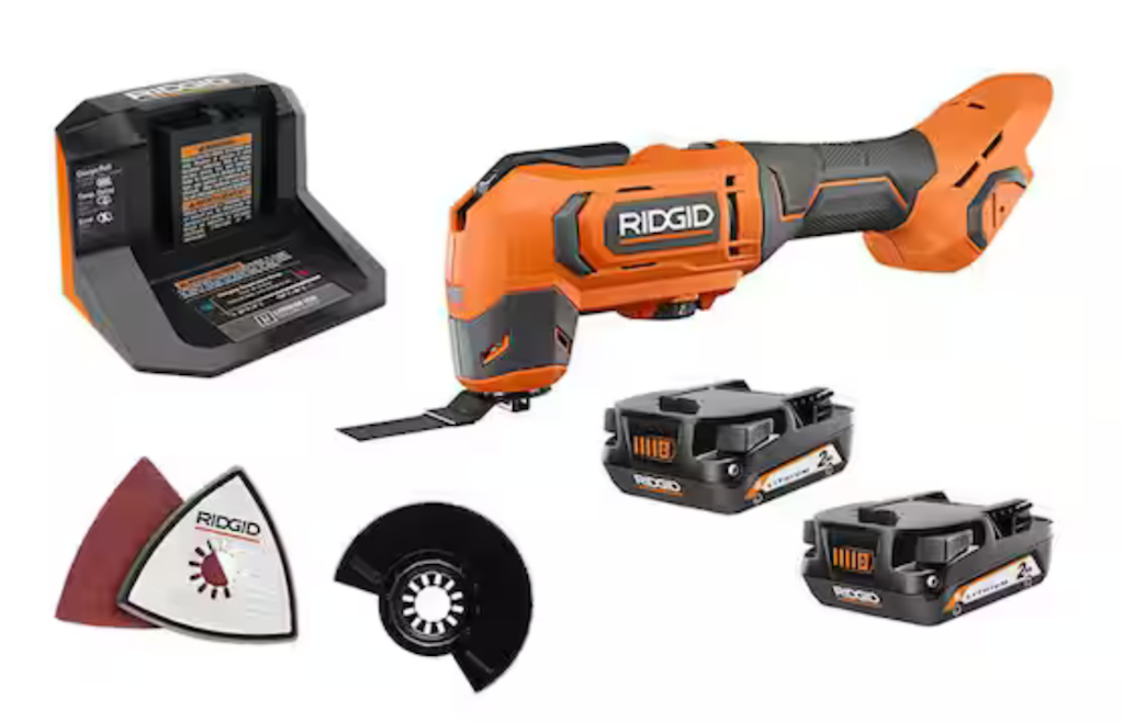 Ridgid 18V Cordless Oscillating Multi-Tool Kit w/ Batteries and Charger: $97 Ridgid 18V Cordless Oscillating Multi-Tool Kit w/ Batteries and Charger: $97