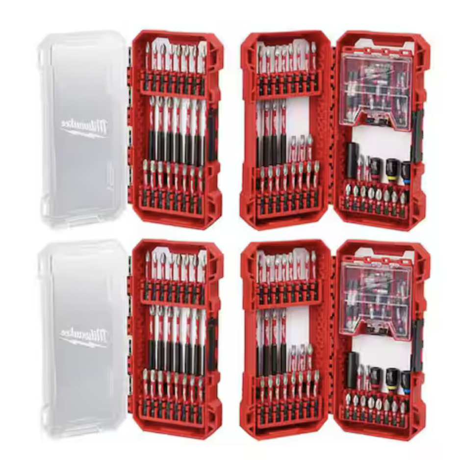 Milwaukee Shockwave 200-Piece Impact-Duty Alloy Steel Screw Driver Bit Set: $60