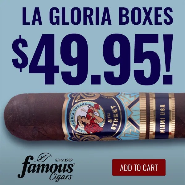 La Gloria Cubana 8th Street Boxes at Famous Cigars: $50