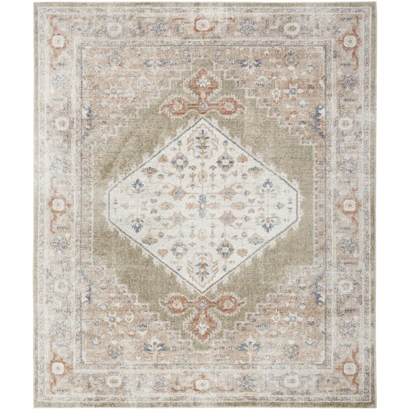 Bungalow Rose 8x10ft Millyr Washable Oriental Rug: $113
