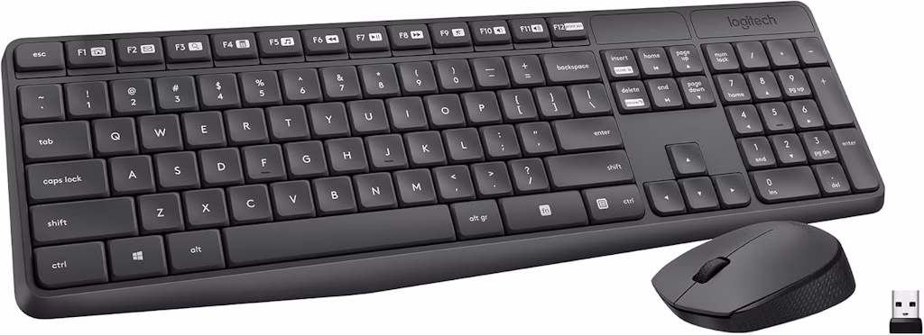 Logitech MK235 Wireless Keyboard and Mouse Combo: $19.99