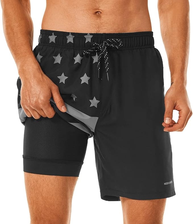 HodoSports Men's 7" Compression-Lined Swim Trunks: $17.39 HodoSports Men's 7" Compression-Lined Swim Trunks: $17.39
