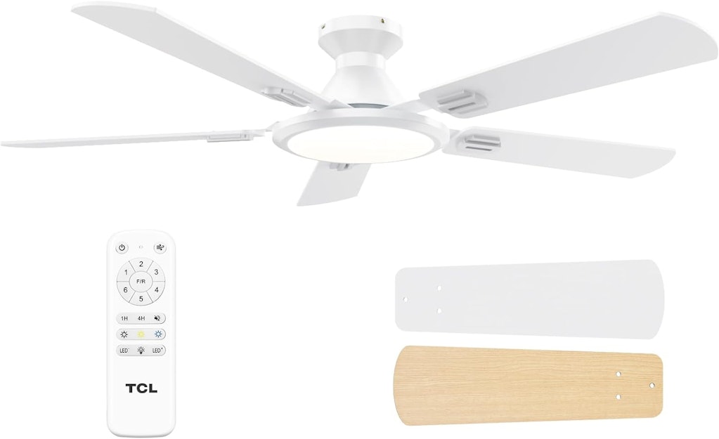 TCL 52" Low Profile Ceiling Fan w/ Light: $69.59 TCL 52" Low Profile Ceiling Fan w/ Light: $69.59