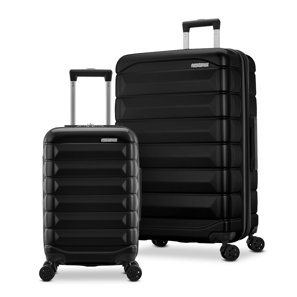 American Tourister Kontour 2-Piece Hardside Expandable Spinner Luggage Set: $84 American Tourister Kontour 2-Piece Hardside Expandable Spinner Luggage Set: $84
