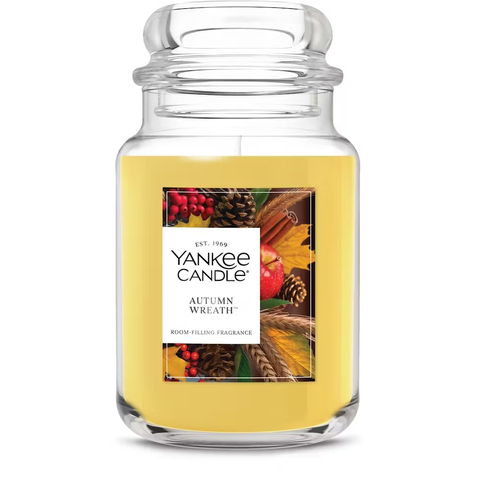 Yankee Candle Autumn Wreath Original Large Jar Candle: Buy 1, get 50% off 2nd