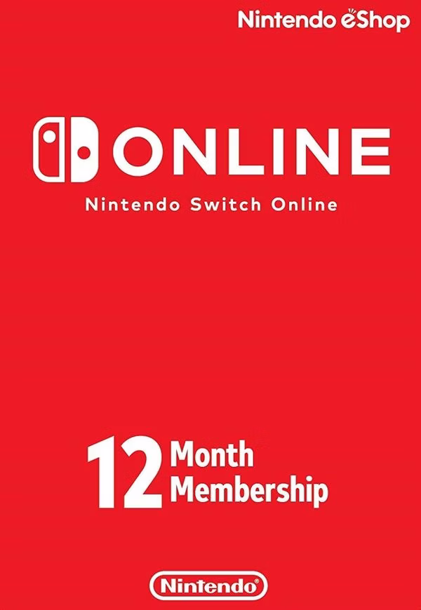 Nintendo Switch 12-Month Online Membership: $12