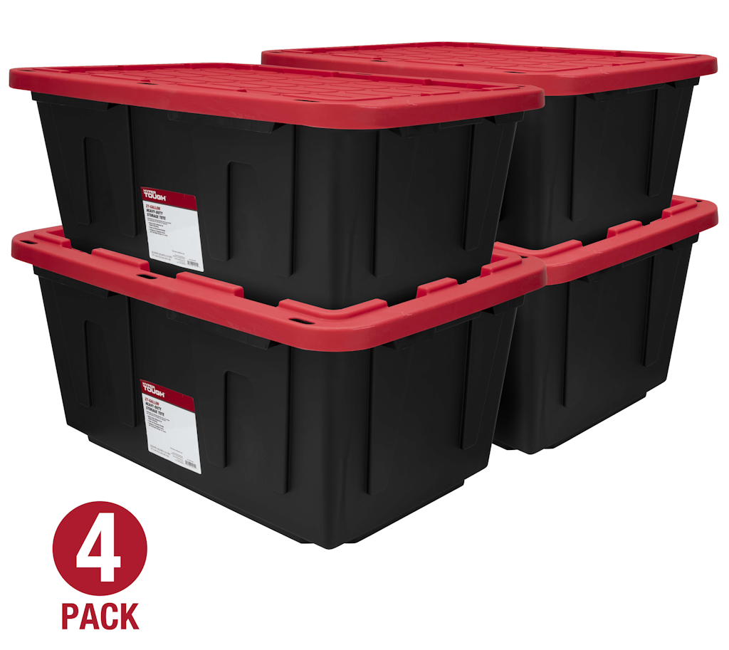 Hyper Tough 27-Gallon Storage Bin w/ Snap Lid: $32 Hyper Tough 27-Gallon Storage Bin w/ Snap Lid: $32