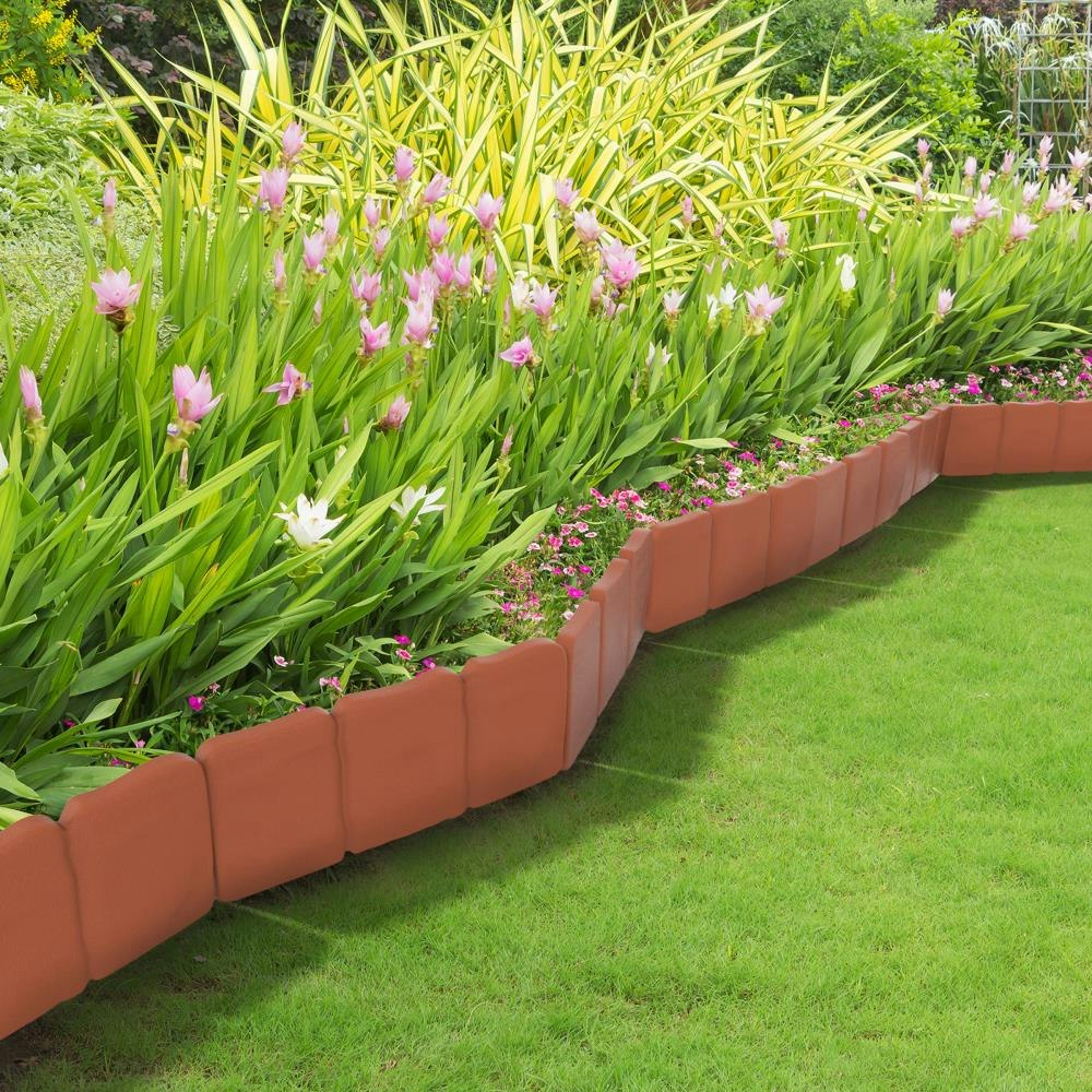 Nature Spring 8-ft Landscape Edging 10-Pack w/ Stakes: $11